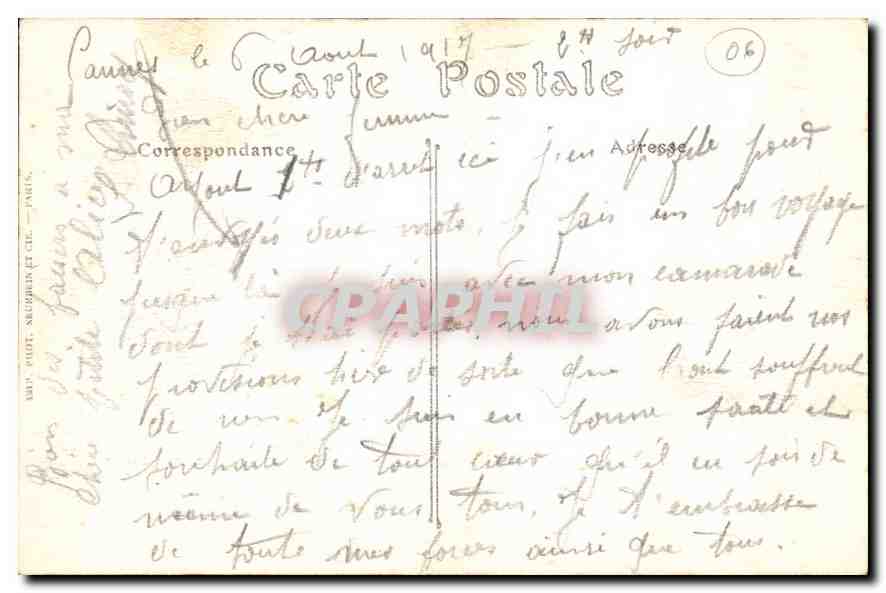 CANNES (Alpes-Maritimes) — La Promenade de la Croisette et le Mont Chevalier — ND. Phot. n° 529 — Reverso