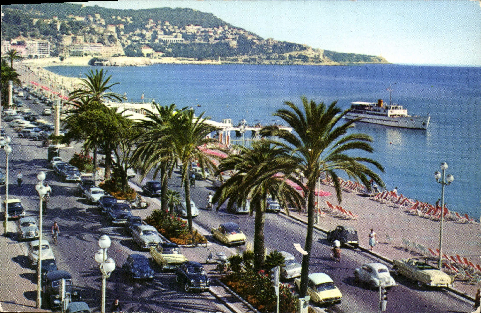 CPA Nice Promenade des Anglais Le Mont Boron 