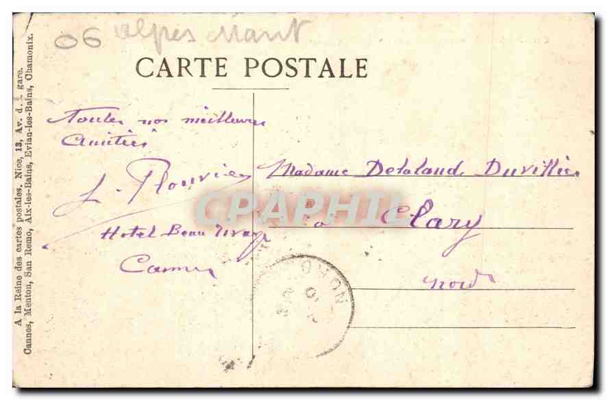 CANNES — Vue générale, prise de la Californie — Coll. RCP photo. — Reverso
