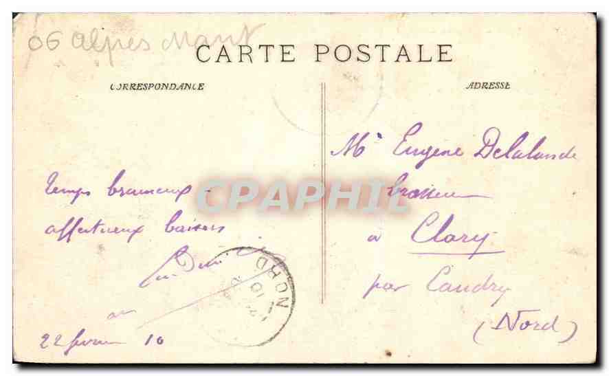 CPA Cannes Vue generale  — Rückseite