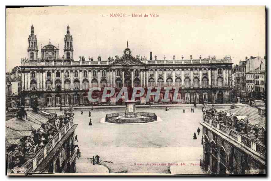 NANCY — Hôtel de Ville — Maison des Magasins Rhénus, édit. Nancy