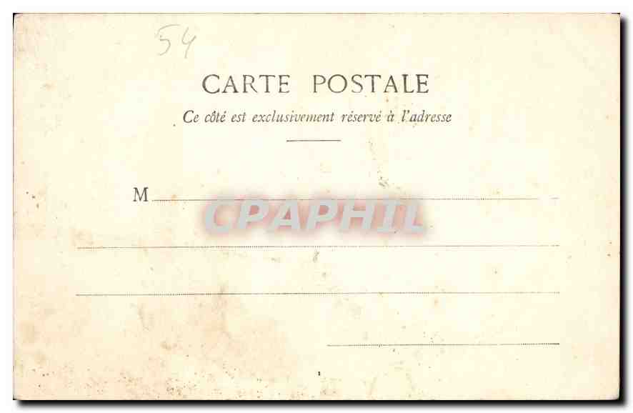 Nancy - L'Hôtel de Ville - Décoration du Grand Salon - Panneaux peints par E. Friant — Verso