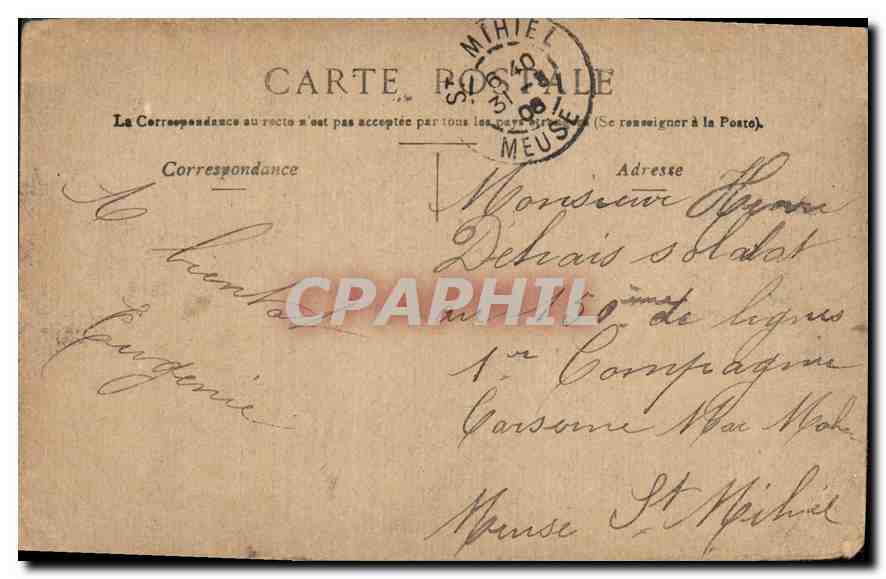 CPA Versailles Galerie des Batailles  — Verso