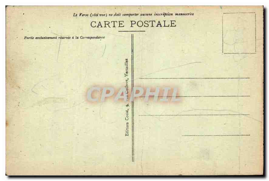CPA Versailles Facade du Chateau  — Verso