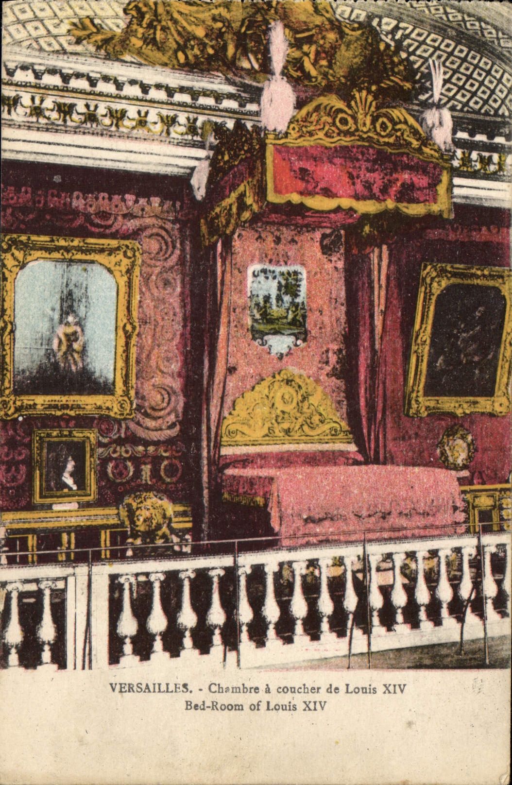 CPA Versailles Chambre a Coucher de Louis XIV 