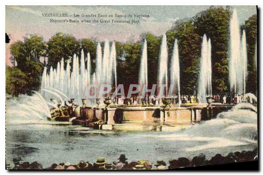 CPA Versailles Les Grandes Eaux au Bassin de Neptune 