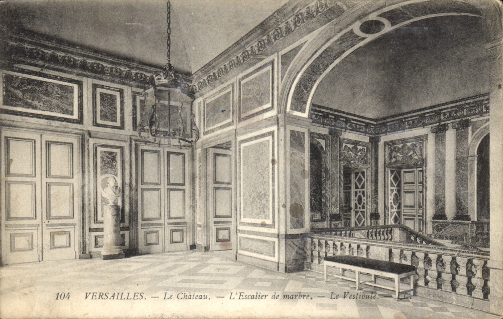 CPA Versailles Le Chateau L'Escalier de marbre 