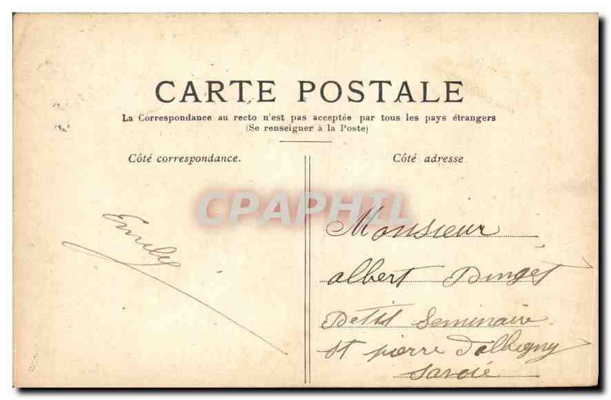 CPA Versailles Petit trianon Le Boudoir  — Verso