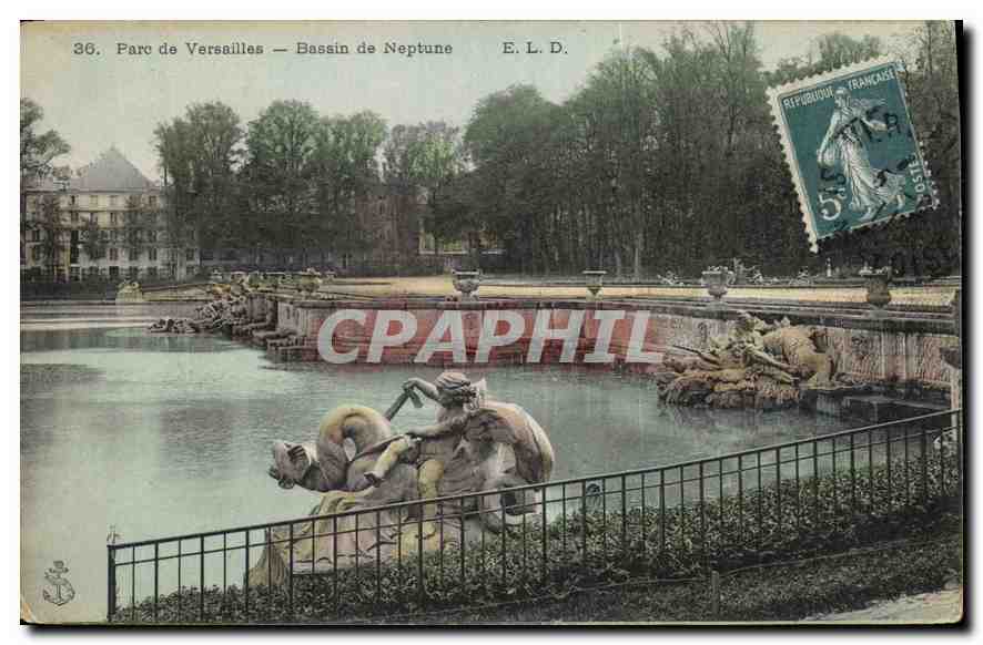 CPA Parc de Versailles Bassin de Neptune 