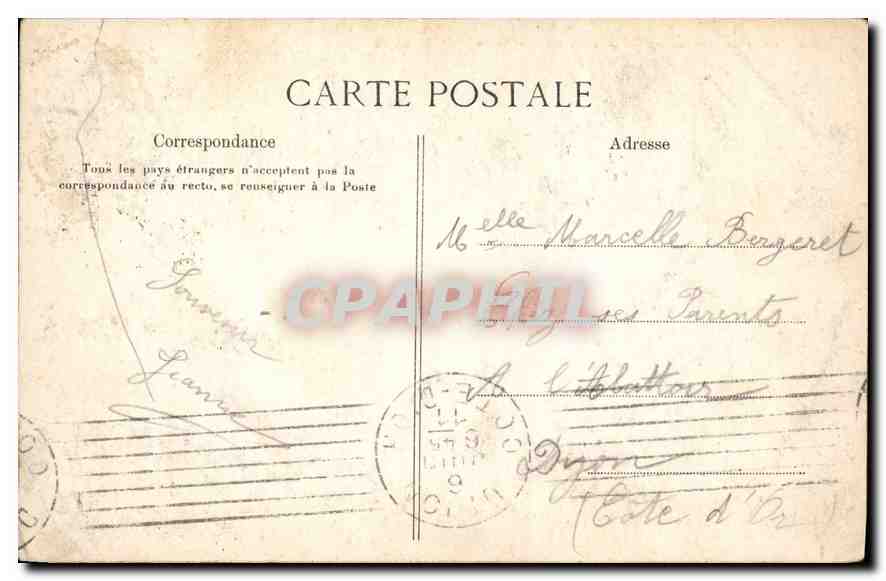 CPA Parc de Versailles Bassin de Neptune  — Verso