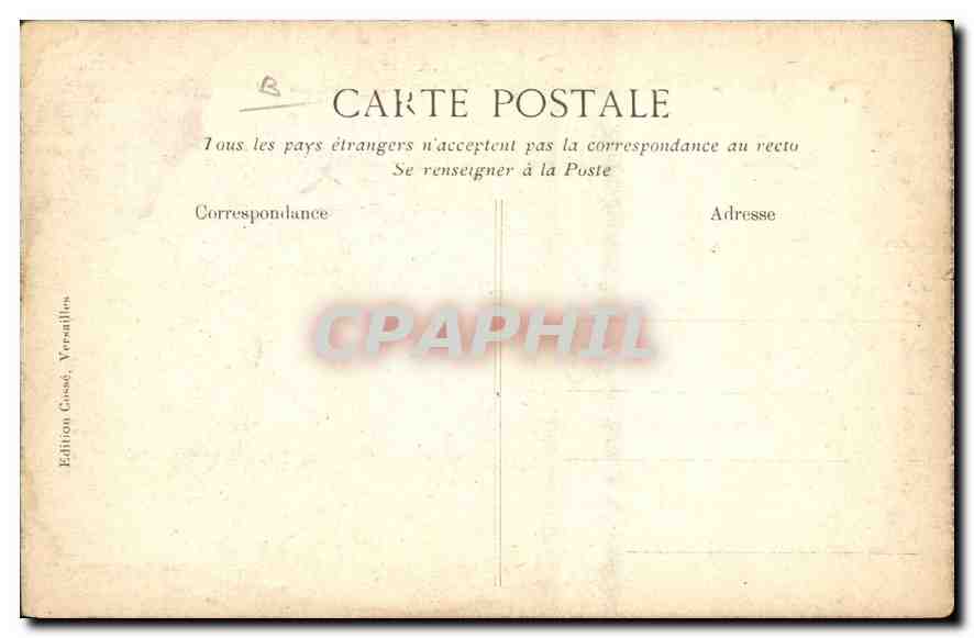 CPA Versailles Petit Trianon Facade vers le Grand Trianon  — Verso