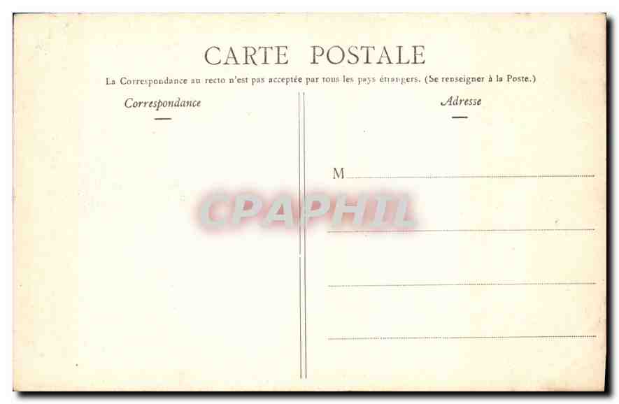 CPA Parc de Versailles Bassin de Neptune  — Verso