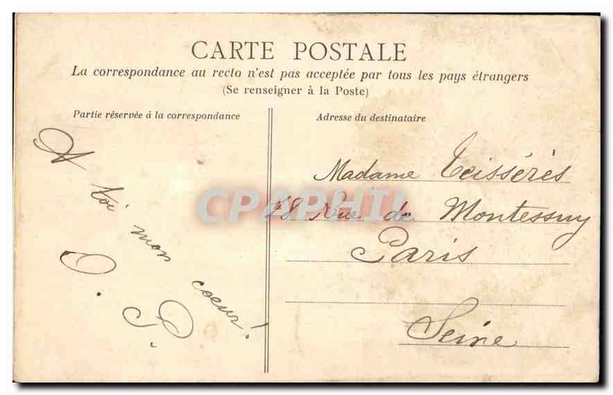 CPA Versailles Parterre central  — Verso