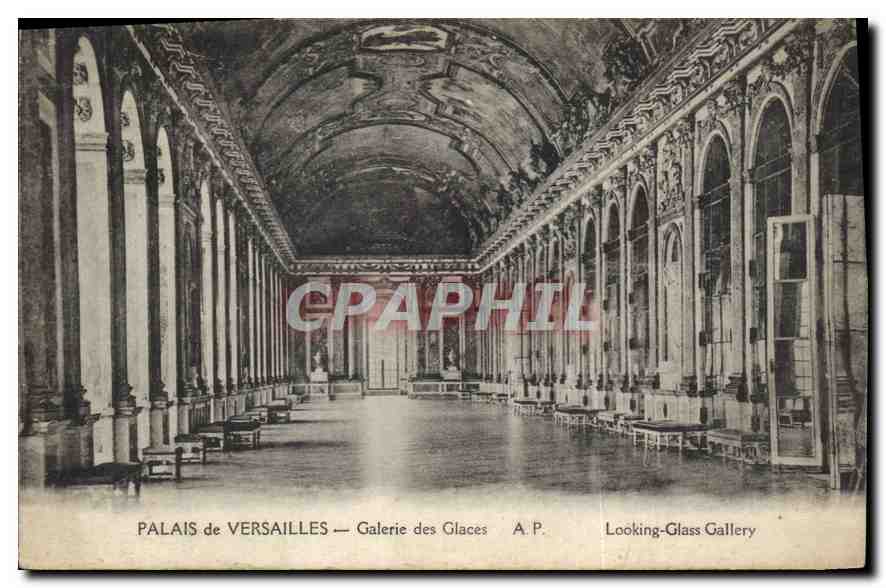 CPA Palais de Splendeurs et Charmes de Versailles Galerie des Glaces 