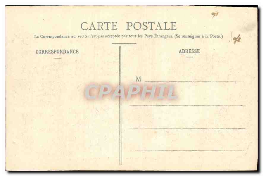 CPA Nancy Hemicycle de la Carriere Palais du Gouvernement Pepiniere  — Verso