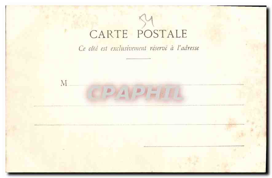 Nancy — Hémicycle de la Carrière - Palais du Gouvernement — Phototypie A. Bergeret & Cie, Nancy — Rückseite