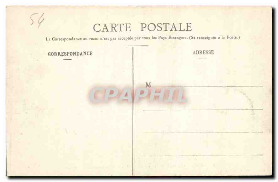 NANCY - Hémicycle de la Carrière - Palais du Gouvernement - Pepinière — Verso