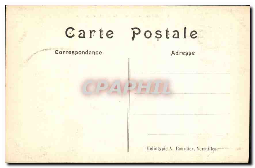 CPA Parc de Versailles Le Bassin d'Apollon  — Verso