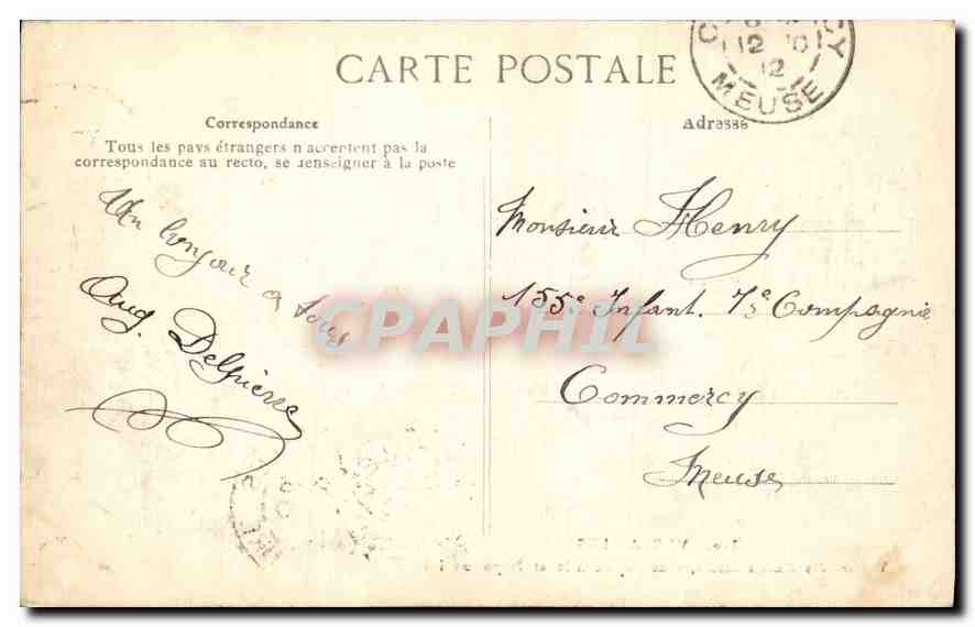 CPA Versailles Voiture des Ambassadeurs sous Napoleon Ier et Napoleon III  — Verso