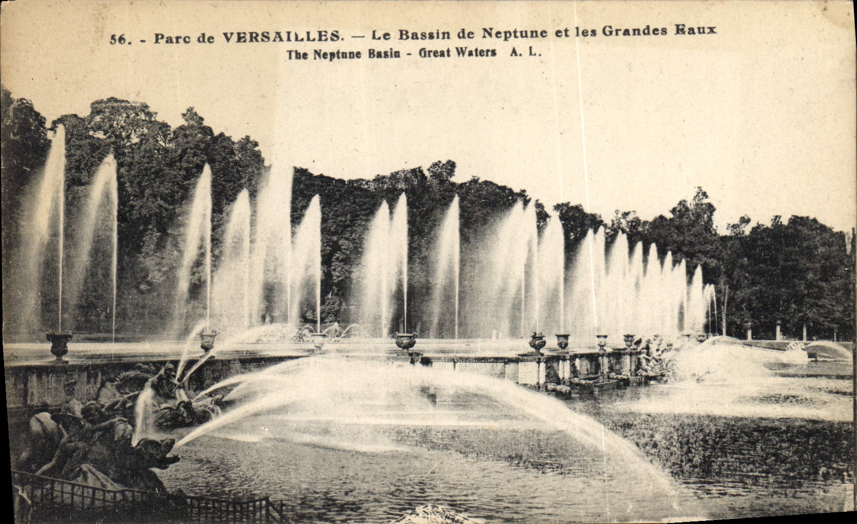 CPA Parc de Versailles Le Bassin de Neptune et les Grandes Eaux 