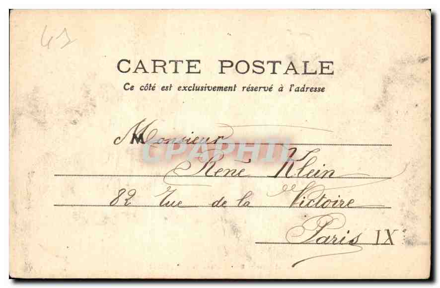 CPA Loir et Cher Chateau de Chaumont  — Rückseite
