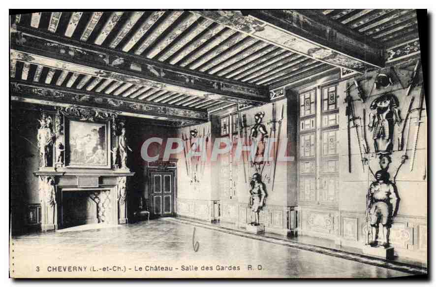 CPA Cheverny L et C le Chateau Salle des Gardes 