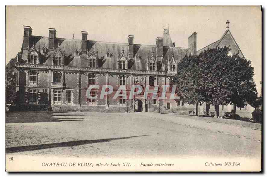 CPA Chateau de Blois aile de Louis XII facade exterieure 