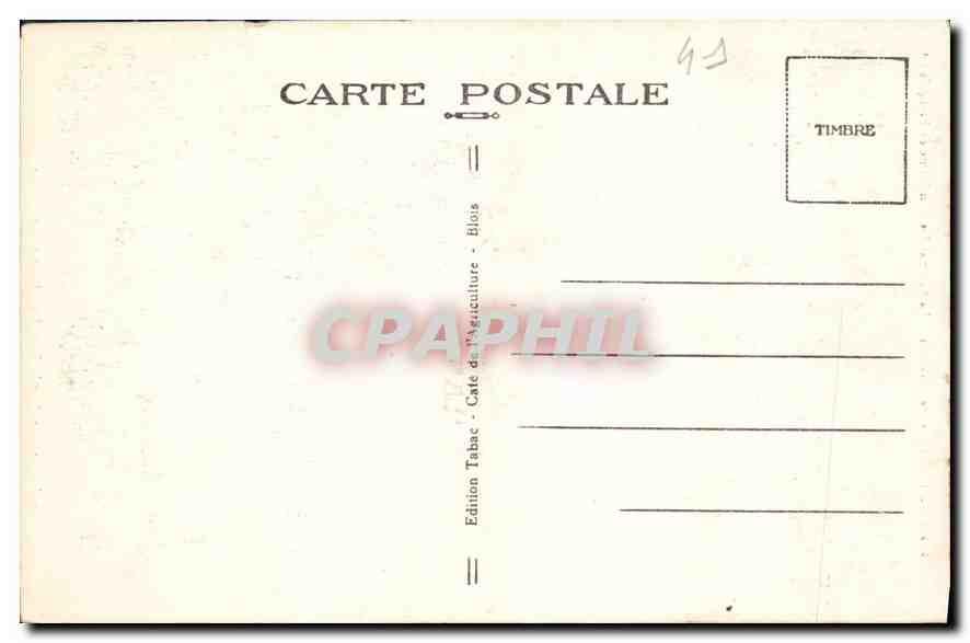 CPA Blois L et C Le Chateau le Salamandre Embleme de Francois Ier  — Back