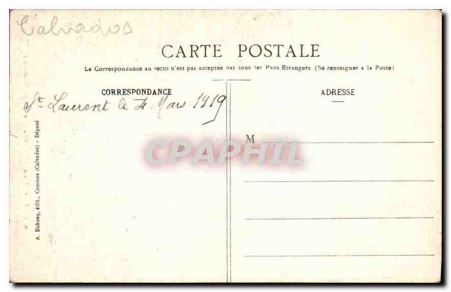 CPA La Delivrande La Vierge Miraculeuse  — Verso