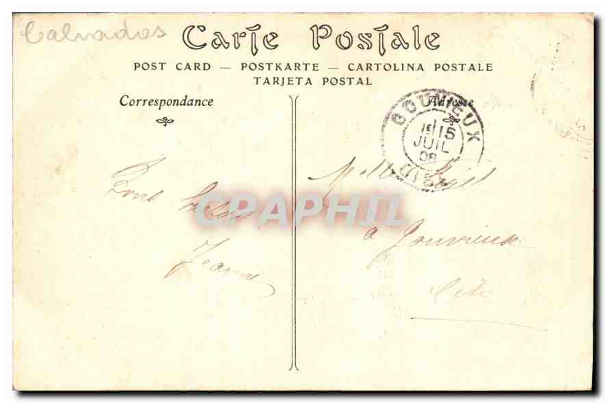 CPA La Delivrande Calvados Notre Dame la Vierge miraculeuse  — Verso