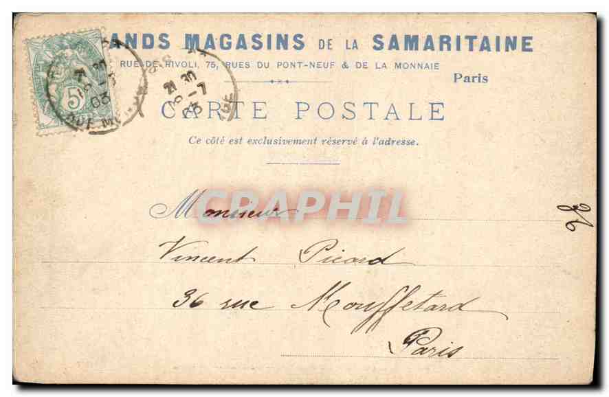 CPA Em Adan La Fille du Passeur Musee du Luxembourg  — Rückseite