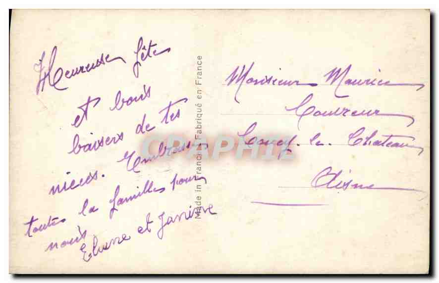 CPA Vive St Nicolas Enfants — Verso