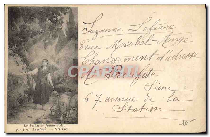 CPA La Vision de Jeanne d'Arc Lenepveu