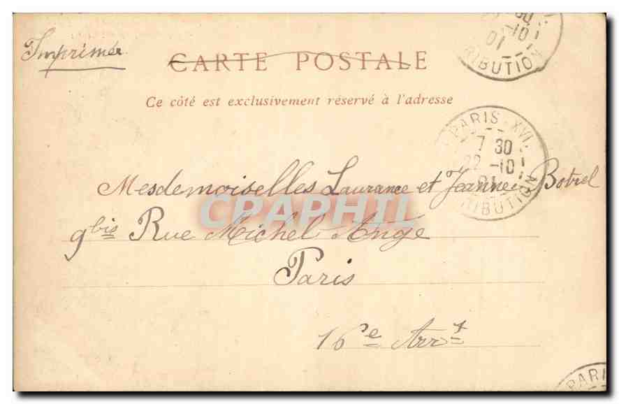 CPA La Vision de Jeanne d'Arc Lenepveu — Verso