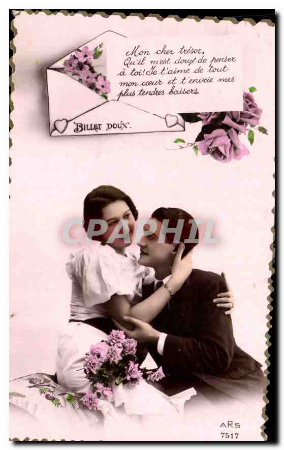 CPA Billet doux Femme