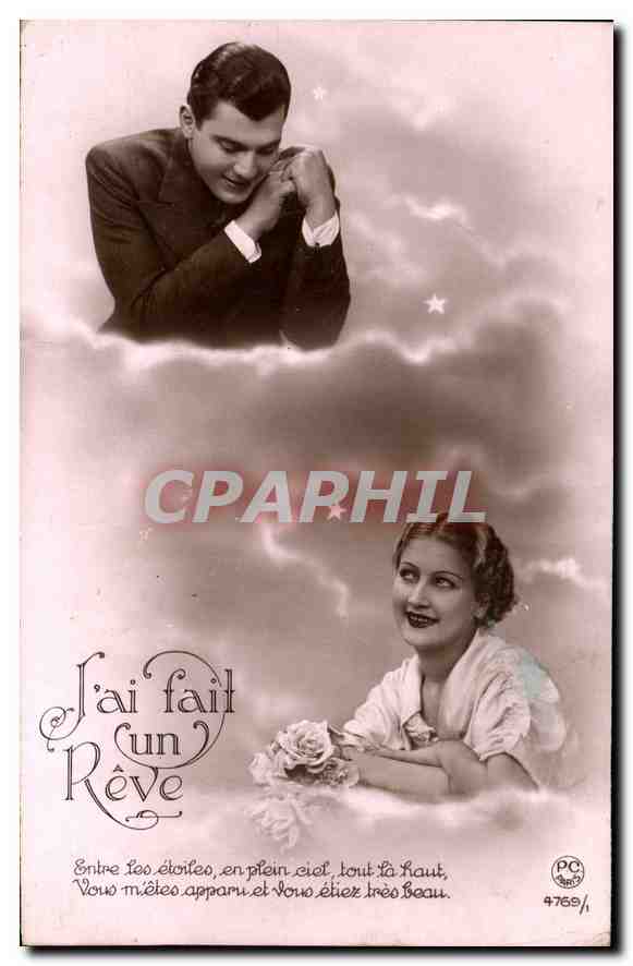 CPA J'ai fait un Reve Femme