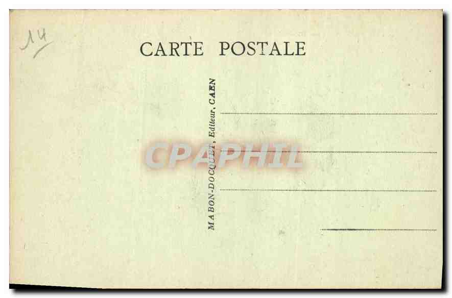 CPA Caen La Place Saint Sauveur  — Verso