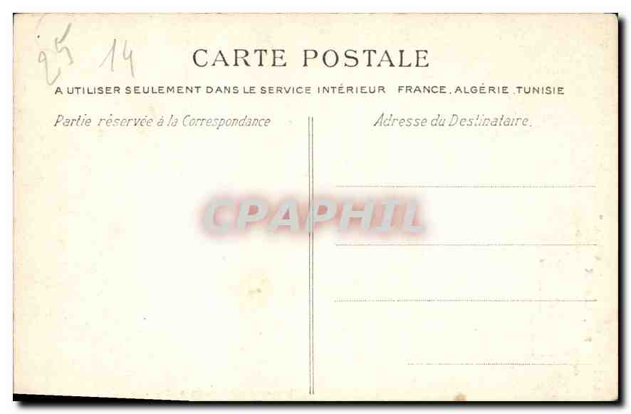 Lisieux — Alte monumentale Fontäne der Rue du Boutelier — La C.P.A. n°2834 — Rückseite