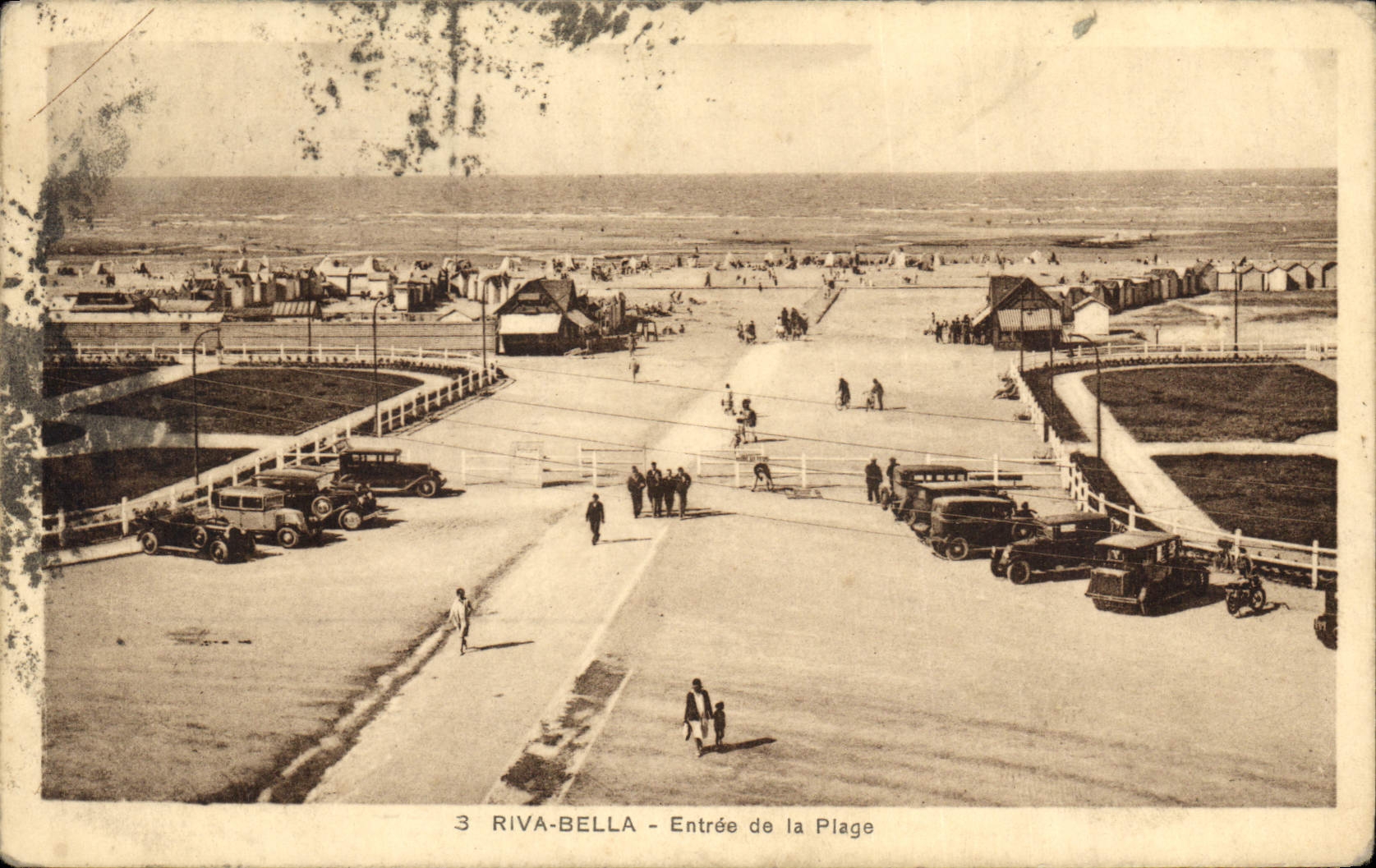 CPA Riva Bella Entree de la Plage 