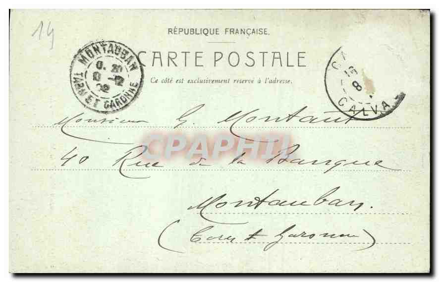 CPA Caen Ancien Hotel de la Monnaie  — Verso