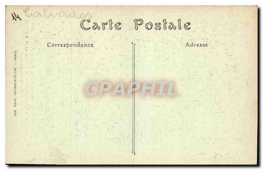 Lisieux — Ancien Palais Épiscopal, Cheminée de la Chambre dorée, actuellement le Tribunal de première instance — Verso