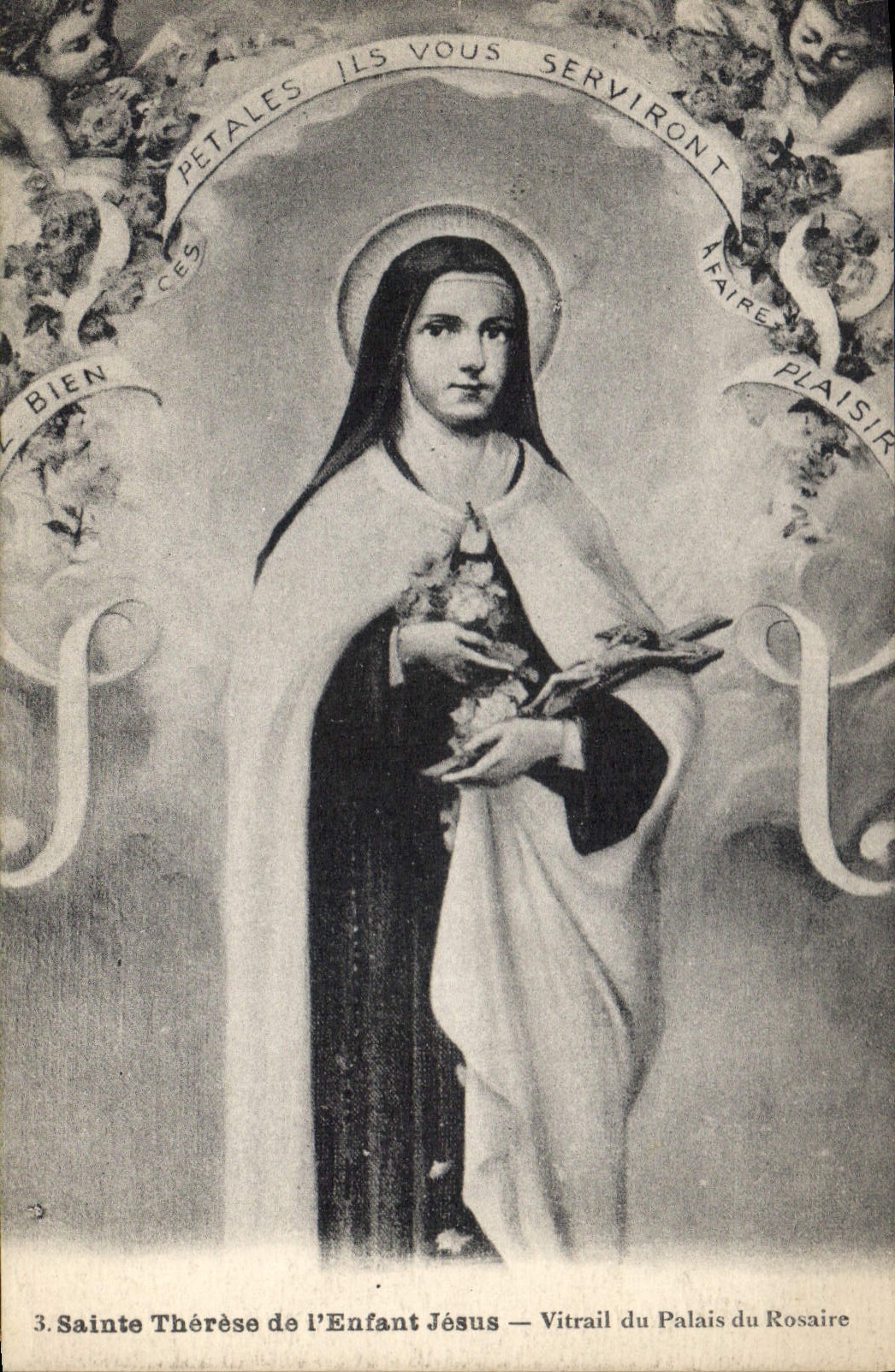 Sainte Thérèse de l'Enfant Jésus — Vitrail du Palais du Rosaire