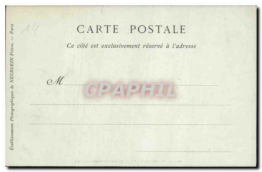 CPA Lisieux La Cathedrale Portail Sud  — Verso
