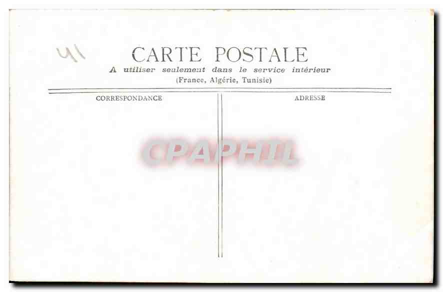 CPA Le Chateau de Blois  — Verso