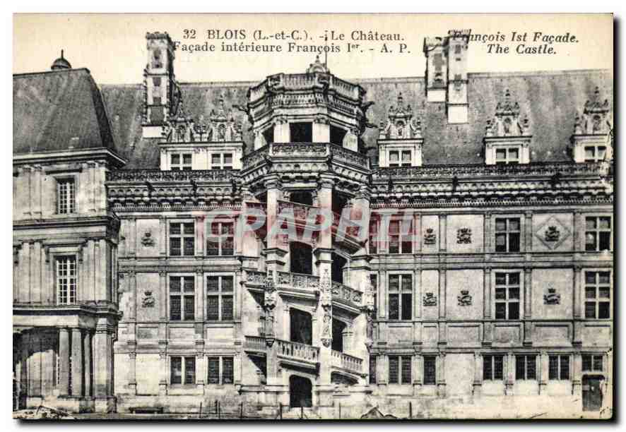 CPA Bois L et C le Chateau facade interieure Francois Ier 