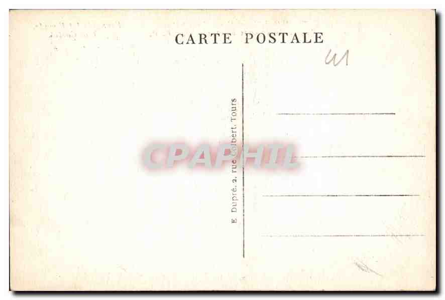 CPA Bois L et C le Chateau facade interieure Francois Ier  — Back