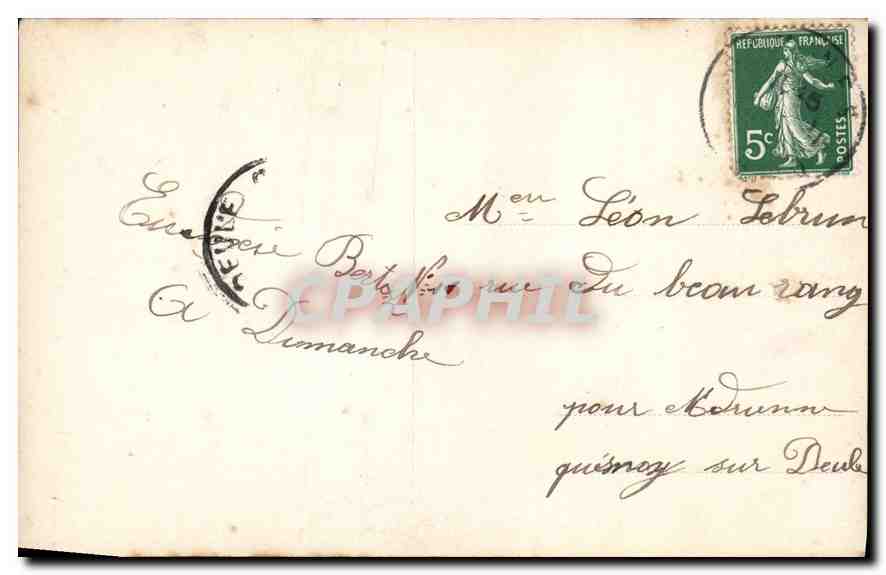 Jeune femme — portrait — éditeur G21/4, n°6 — Verso