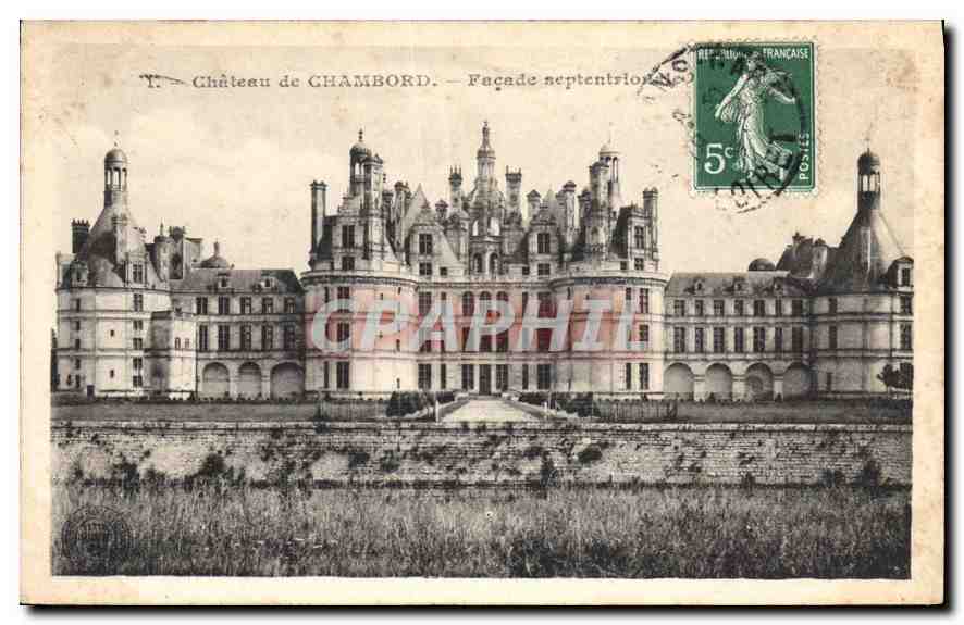 CPA Chateau de Chambord Facade septentrionale 