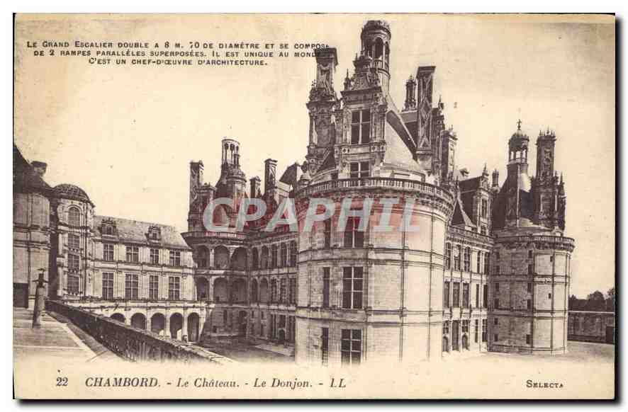 CPA Chambord Le Chateau le Donjon 