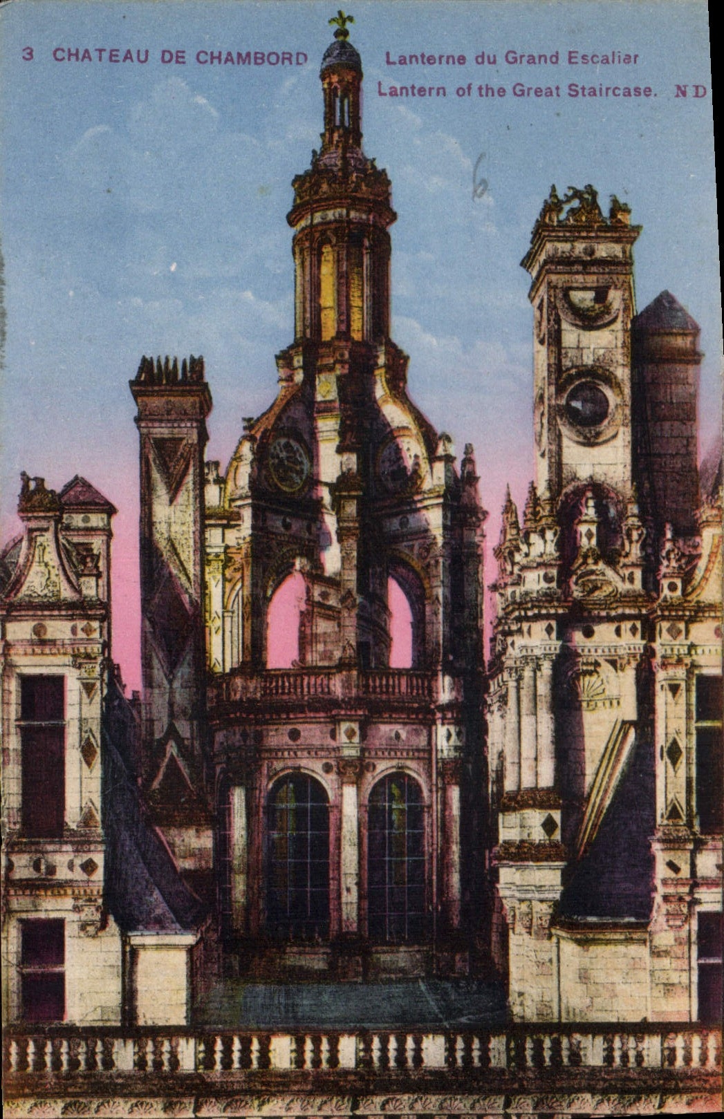 CPA Chateau de Chambord Lanterne du Grand Escalier 